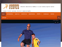 Tablet Screenshot of loudounsportscenter.com